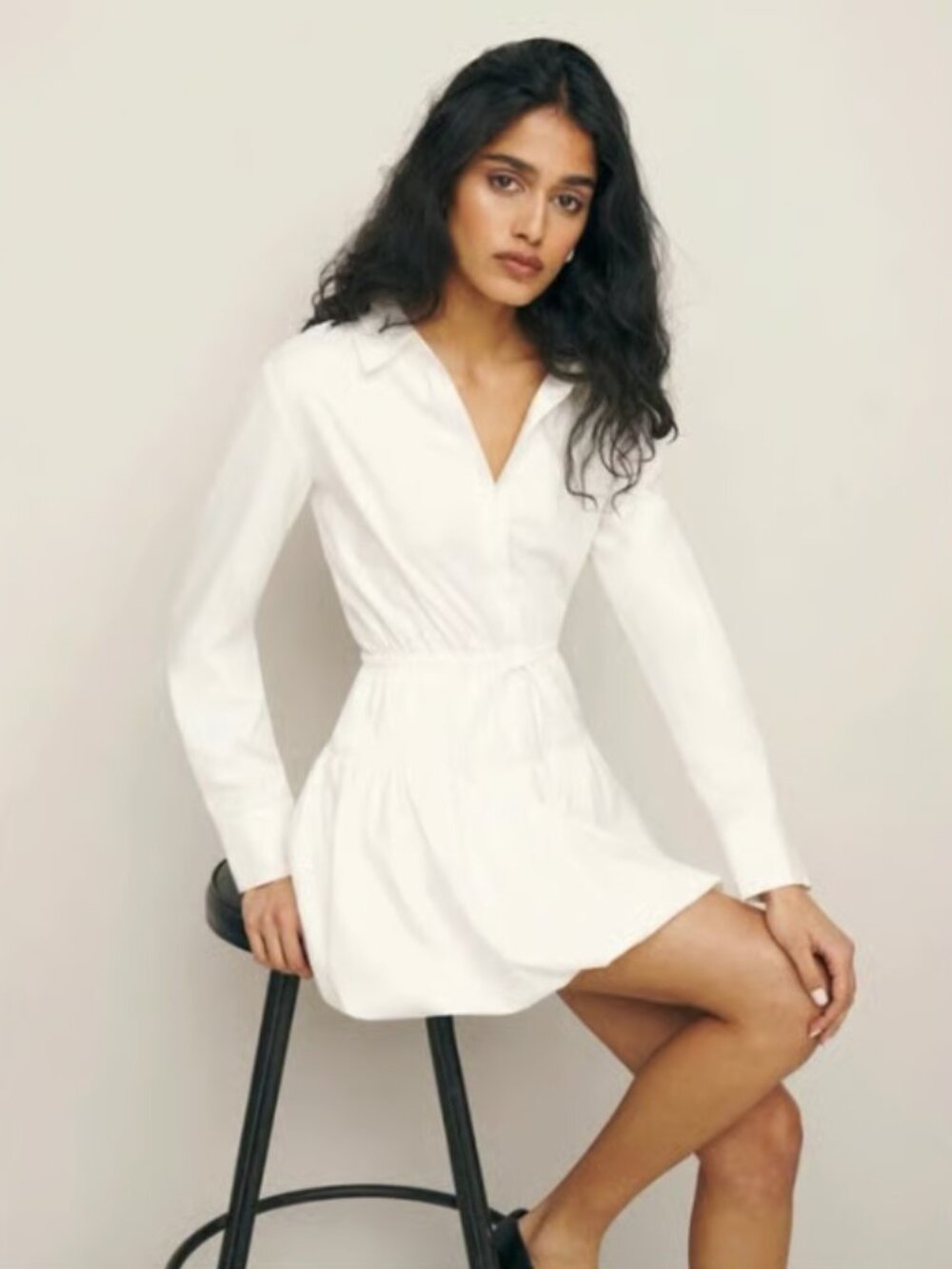 NWT Reformation Moira Tiered Dress (White) - Size 2 - Picture 2 of 9